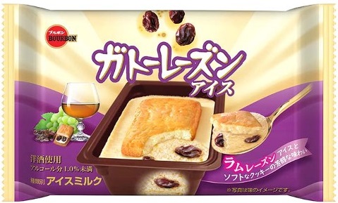 ブルボン　ガトーレーズンアイス